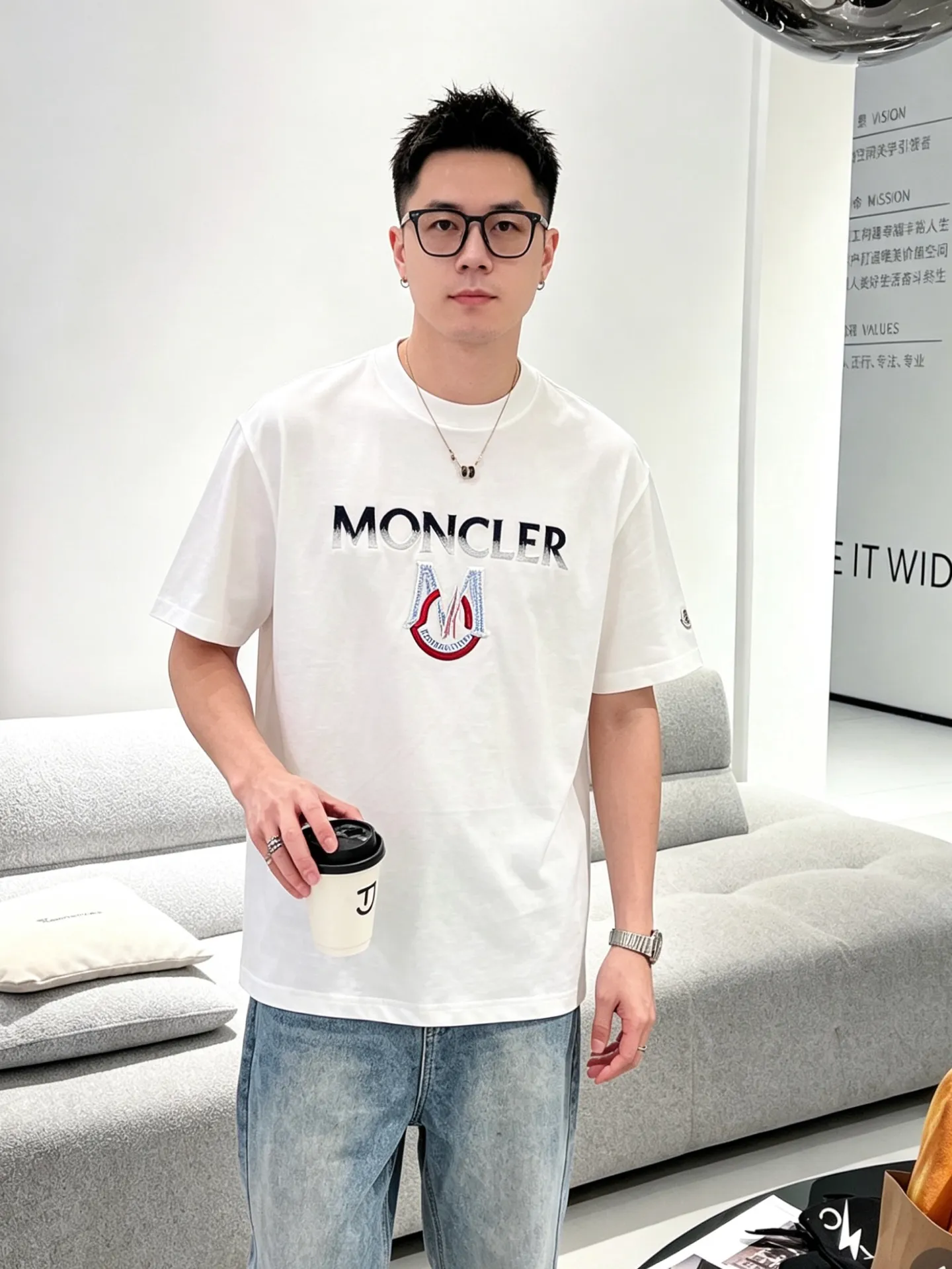 Moncler/ logo T
